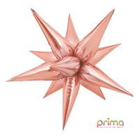Foil Balloon 40" Shape Rose Gold Starburst - Tiger Feet Ireland
