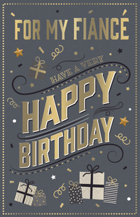 6pk Cards C375 Birthday Fiancé - Tiger Feet Ireland