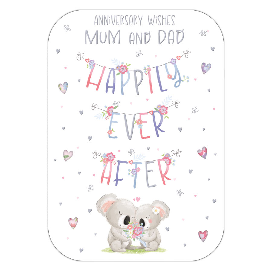 6pk Cards C90 Mum & Dad Anniversary - Tiger Feet Ireland