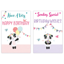 12pk Cards C50 Birthday Open - Tiger Feet Ireland