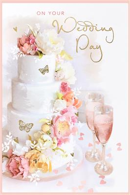6pk Cards C75 Wedding Day - Tiger Feet Ireland