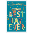 6pk Cards C75 Birthday Brother - Tiger Feet Ireland