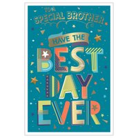 6pk Cards C75 Birthday Brother - Tiger Feet Ireland