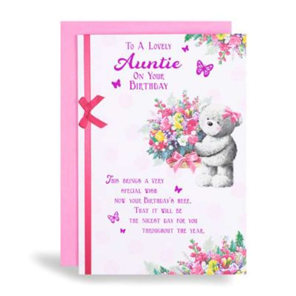 6pk Cards C90 Birthday Auntie - Tiger Feet Ireland