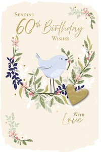 6pk Cards C75 Birthday Age 60 - Tiger Feet Ireland
