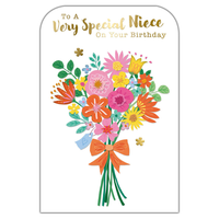 6pk Cards C75 Birthday Niece - Tiger Feet Ireland