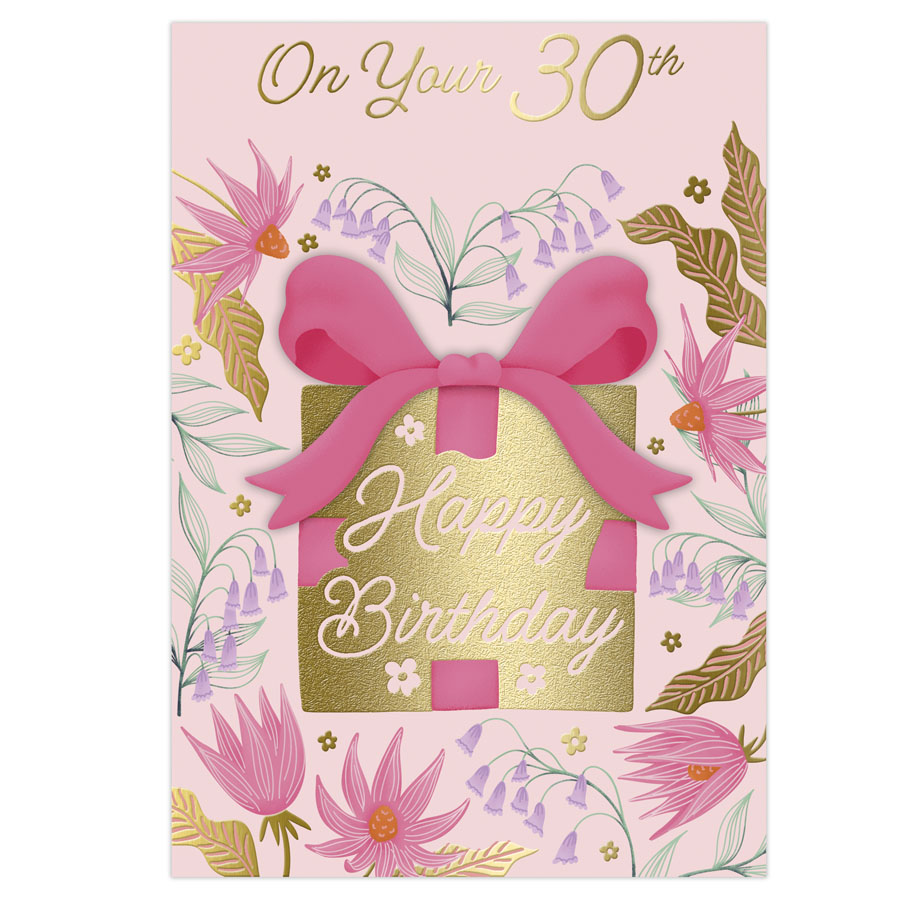 6pk Cards C50 Birthday Age 30 - Tiger Feet Ireland