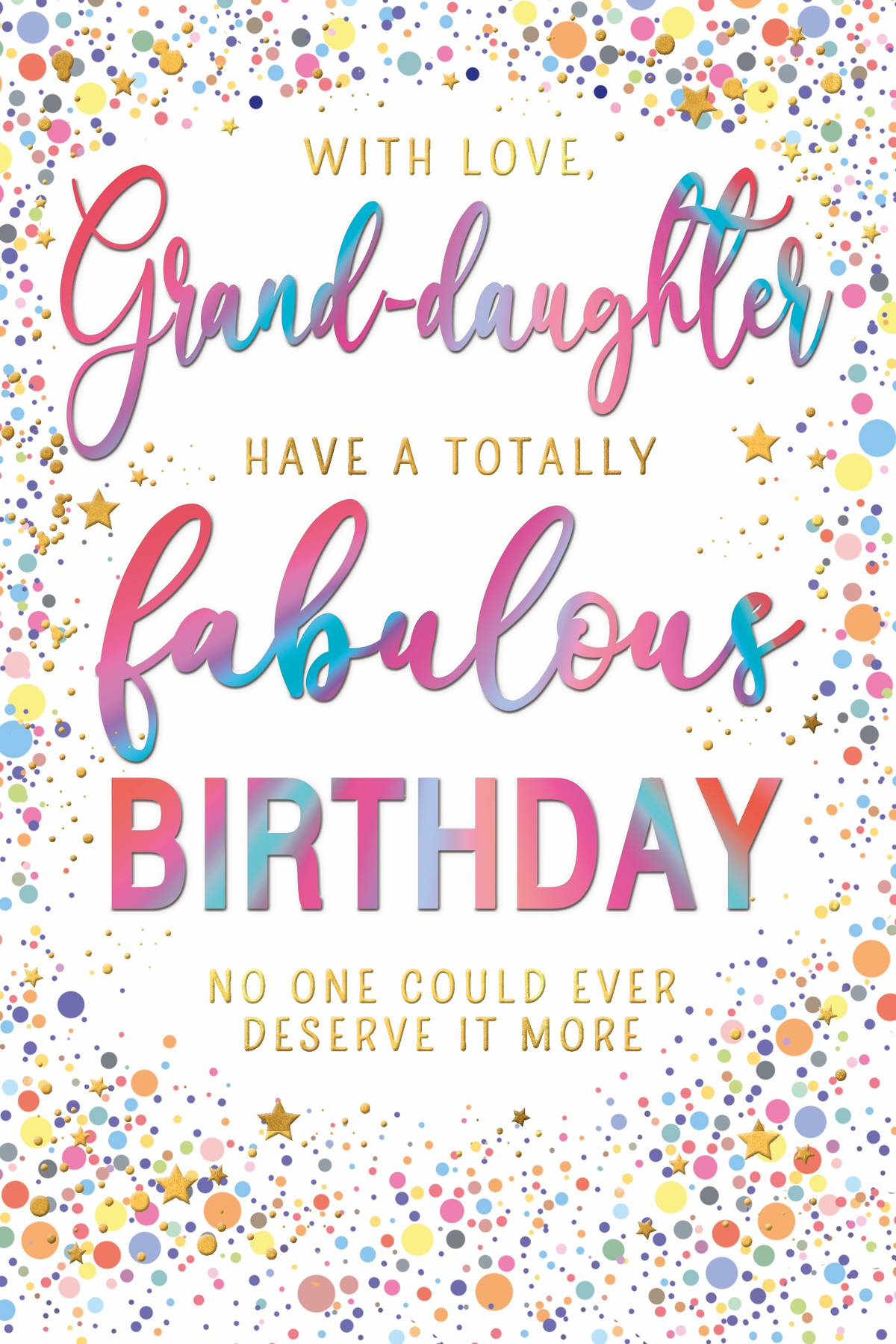 6pk Cards C75 Birthday Grand Daughter - Tiger Feet Ireland