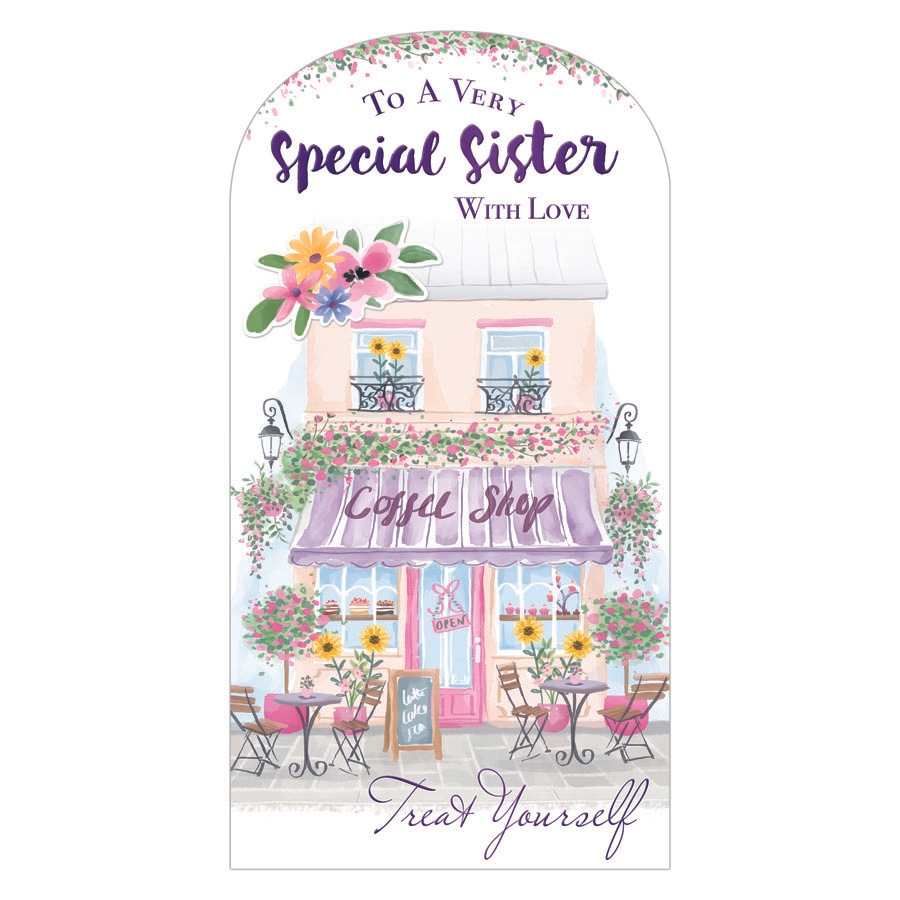 6pk Cards C55 Birthday Sister - Tiger Feet Ireland