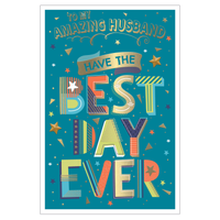 6pk Cards C75 Birthday Husband - Tiger Feet Ireland