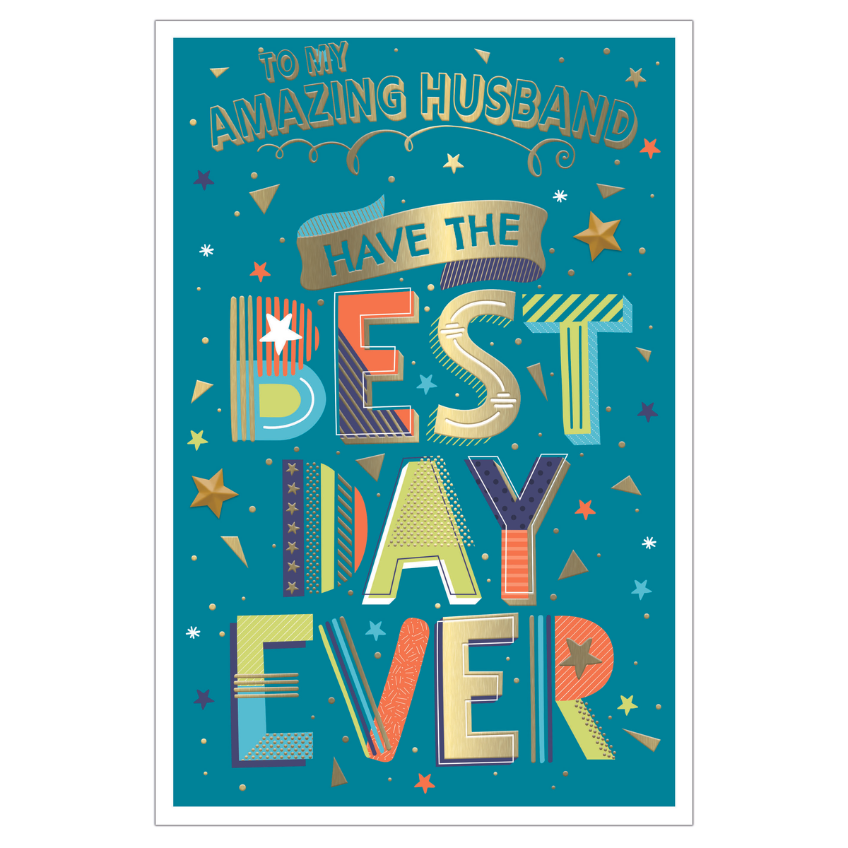 6pk Cards C75 Birthday Husband - Tiger Feet Ireland