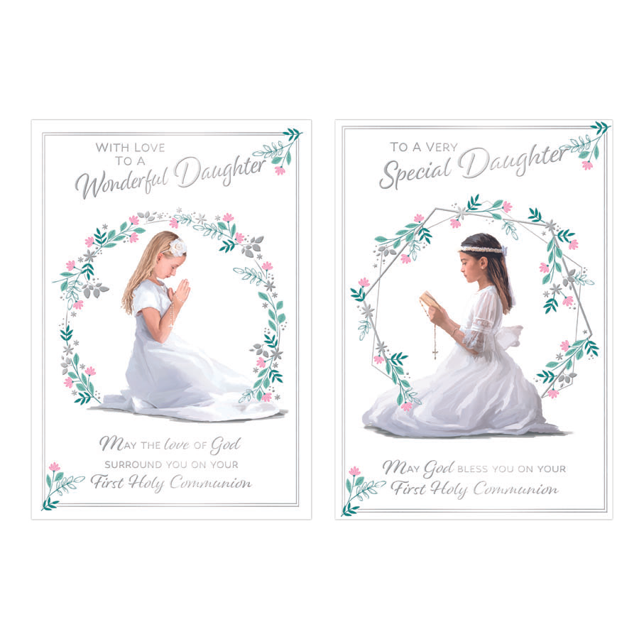 12pk Cards C50 Communion Daughter - Tiger Feet Ireland
