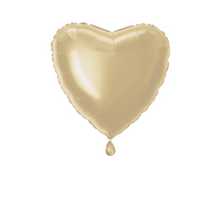 Foil Balloon 18" Heart Gold - Tiger Feet Ireland