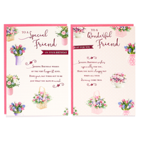 12pk Cards C50 Birthday Friend - Tiger Feet Ireland