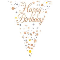 Party Bunting Sparkling Fizz Birthday - Tiger Feet Ireland