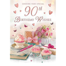 6pk Cards C75 Birthday Age 90 - Tiger Feet Ireland