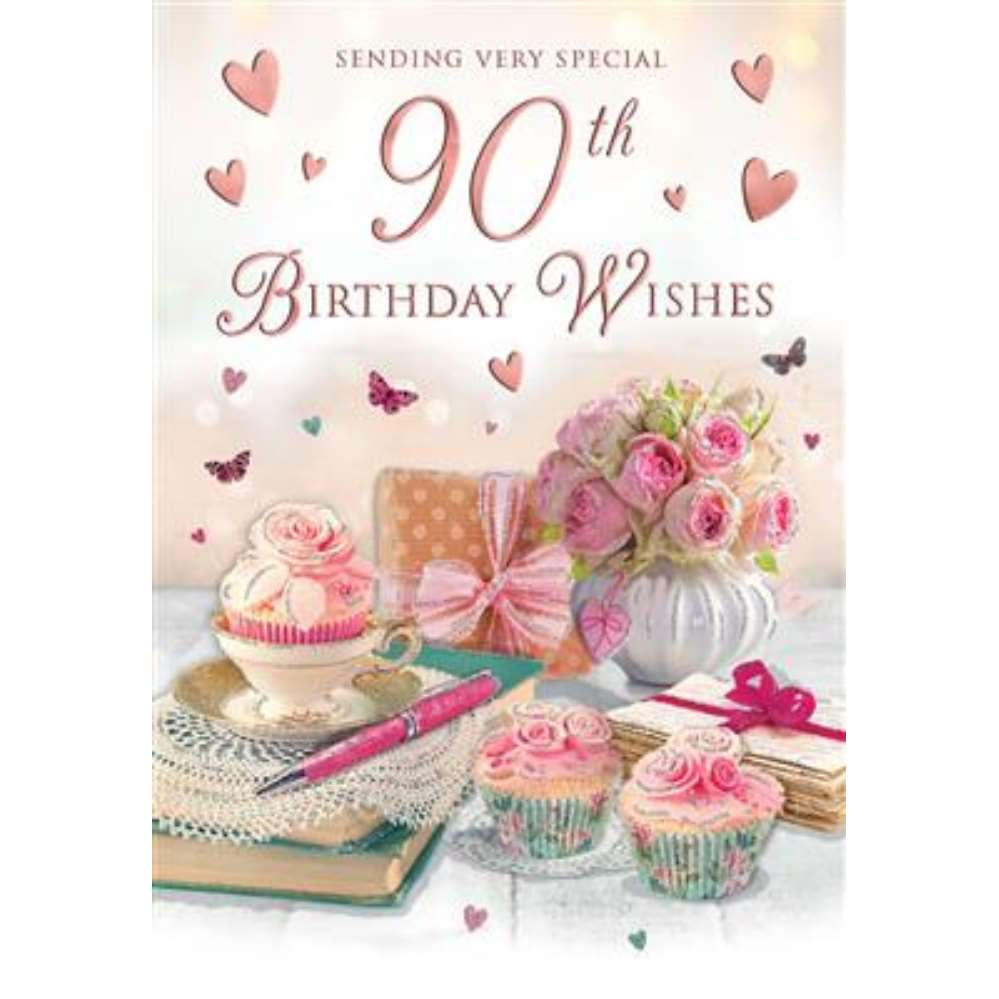 6pk Cards C75 Birthday Age 90 - Tiger Feet Ireland