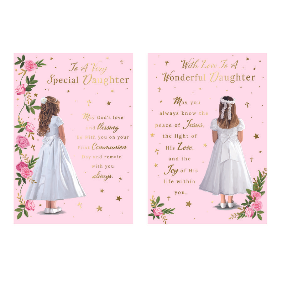 12pk Cards C50 Communion Daughter - Tiger Feet Ireland