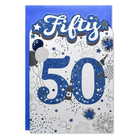 6pk Cards C75 Birthday Age 50 - Tiger Feet Ireland
