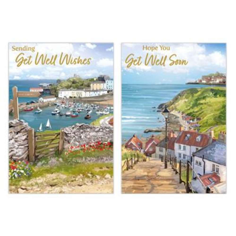 12pk Cards C50 Get Well - Tiger Feet Ireland