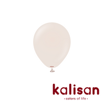 100ct Latex Balloon 5" Retro White Sand Kalisan - Tiger Feet Ireland