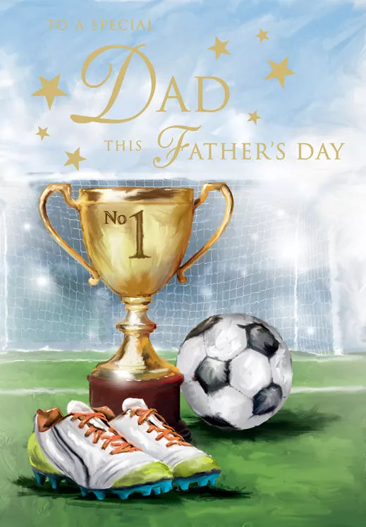 6pk Cards Dad Footie Trophy - Tiger Feet Ireland