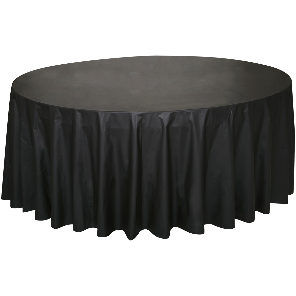 Round Plastic Tablecover 84" Black - Tiger Feet Ireland