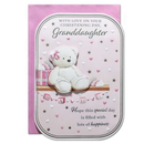 6pk Cards C90 Christening Granddaughter - Tiger Feet Ireland