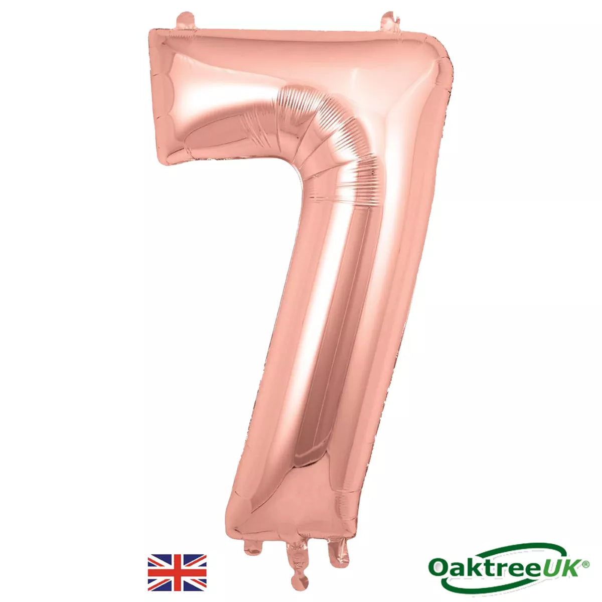 Foil Balloon 34" Big Number Rose Gold - Tiger Feet Ireland