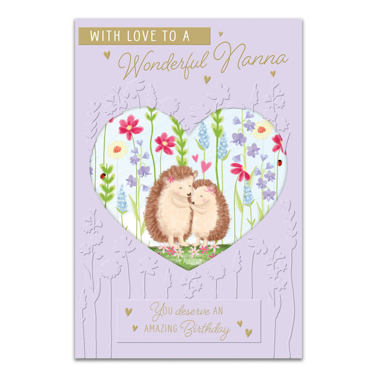 6pk Cards C75 Birthday Nanna - Tiger Feet Ireland
