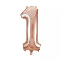 Foil Balloon 34" Big Number Rose Gold - Tiger Feet Ireland