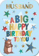6pk Cards C90 Birthday Husband - Tiger Feet Ireland