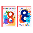12pk Cards C50 Birthday Age 8 - Tiger Feet Ireland