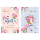 12pk Cards C50 Birthday Auntie - Tiger Feet Ireland