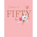 6pk Cards C50 Birthday Age 50 - Tiger Feet Ireland
