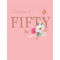 6pk Cards C50 Birthday Age 50 - Tiger Feet Ireland