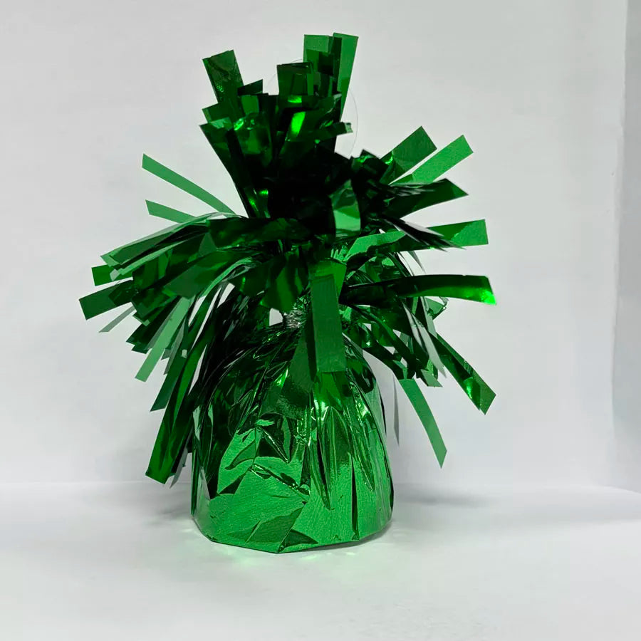 Foil Tassel Balloon Weight Green 170gsm - Tiger Feet Ireland