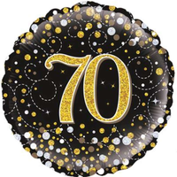 Foil Balloon 18" Round Age 70 - Tiger Feet Ireland