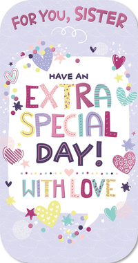 6pk Cards C55 Birthday Sister - Tiger Feet Ireland