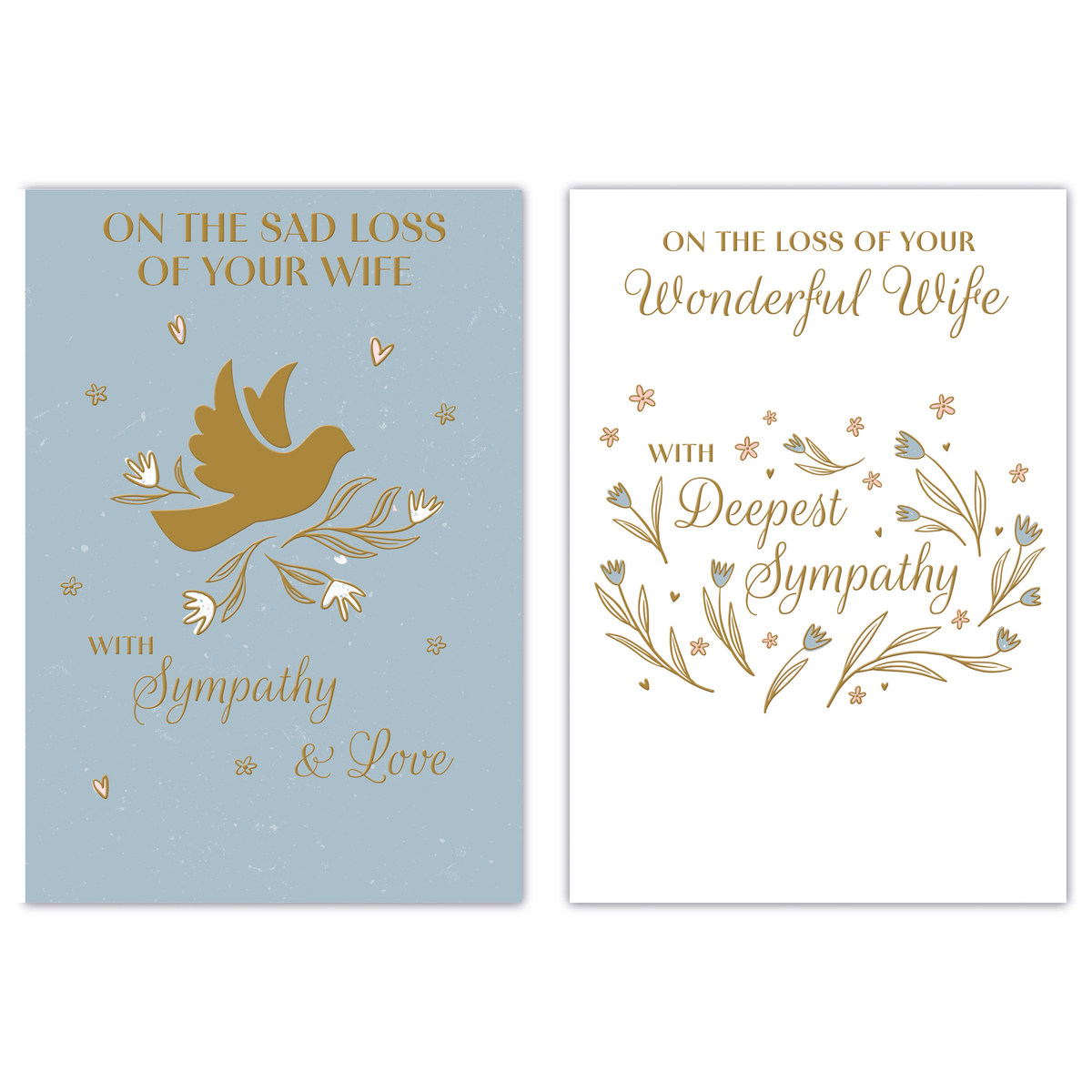 12pk Cards C50 Sympathy Loss Of Wife - Tiger Feet Ireland