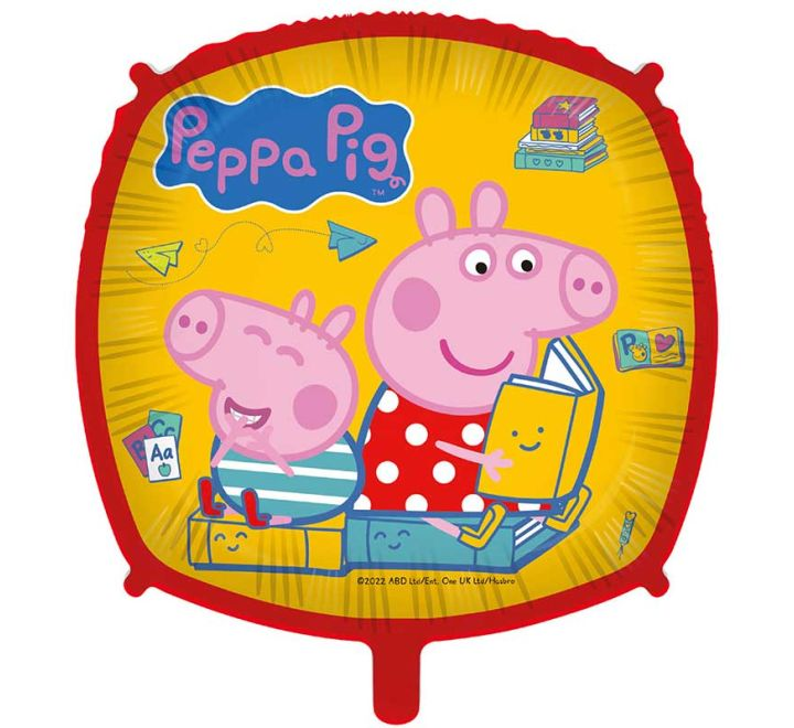 Procos Foil Balloon Peppa Pig Square 18" - Tiger Feet Ireland