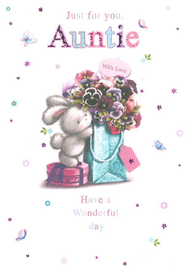 6pk Cards C50 Birthday Auntie - Tiger Feet Ireland