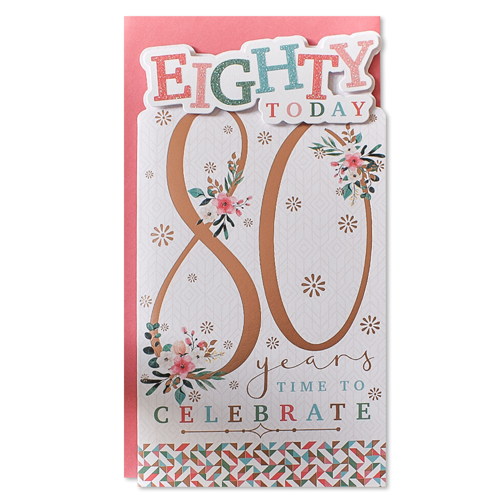 6pk Cards C55 Birthday Age 80 - Tiger Feet Ireland