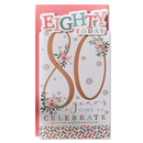 6pk Cards C55 Birthday Age 80 - Tiger Feet Ireland