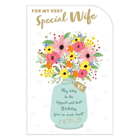 6pk Cards C75 Birthday Wife - Tiger Feet Ireland