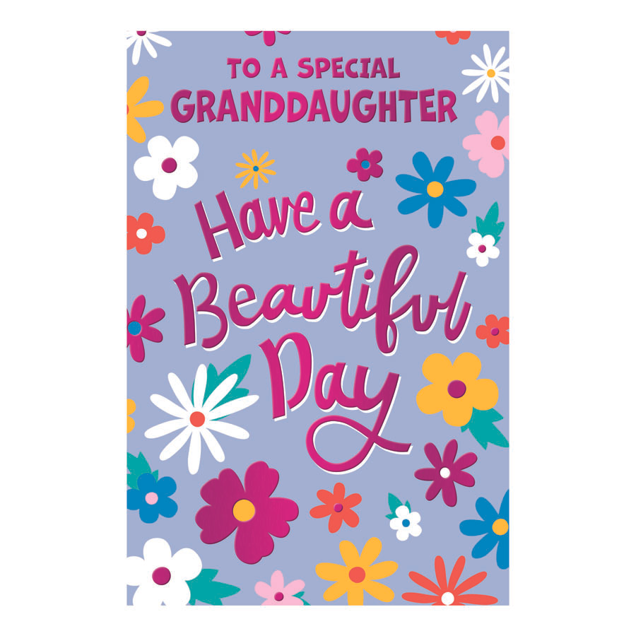 6pk Cards C75 Birthday Granddaughter - Tiger Feet Ireland