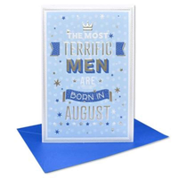 6pk Cards C50 Birthday August - Tiger Feet Ireland