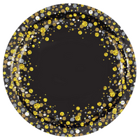 8ct Paper Plates 23cm Sparkling Fizz - Tiger Feet Ireland