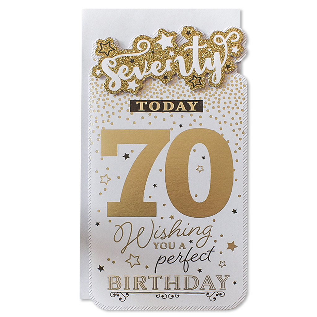 6pk Cards C55 Birthday Age 70 - Tiger Feet Ireland