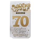 6pk Cards C55 Birthday Age 70 - Tiger Feet Ireland